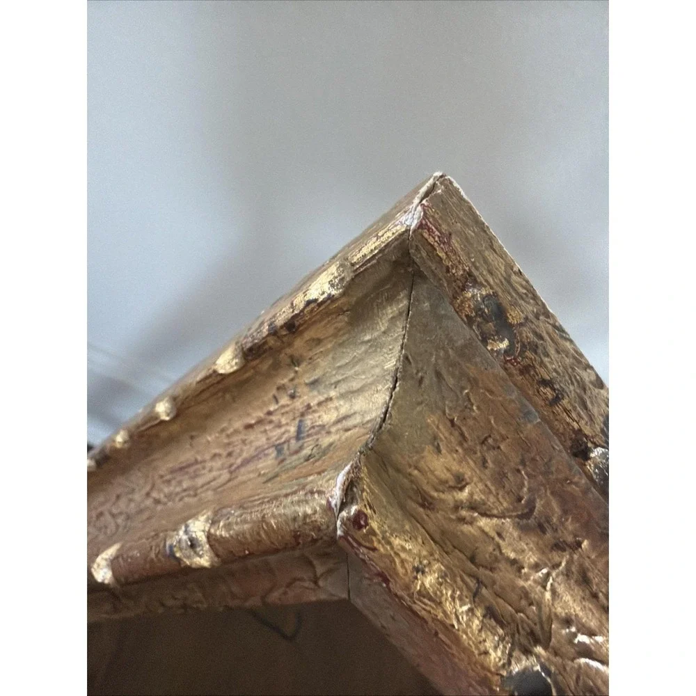 Vintage Gold Gilt Wood Picture Frame 27x15 Distressed Ornate Antique Style